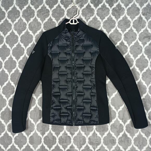 Levelwear Jacket Womens Medium Black Down Insulated Full Zip Athletic Outdoor - Picture 1 of 13